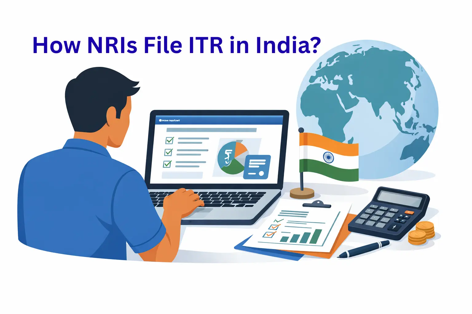 NRIs filing income tax return in India online