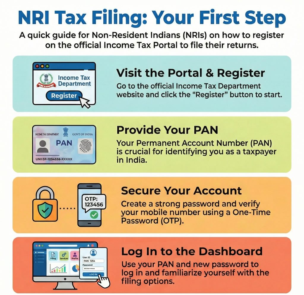 Steps to file income tax return for NRIs in India
